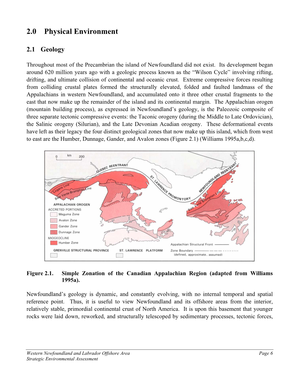 Table of Contents for VBNC Argentia Project Description Scoping