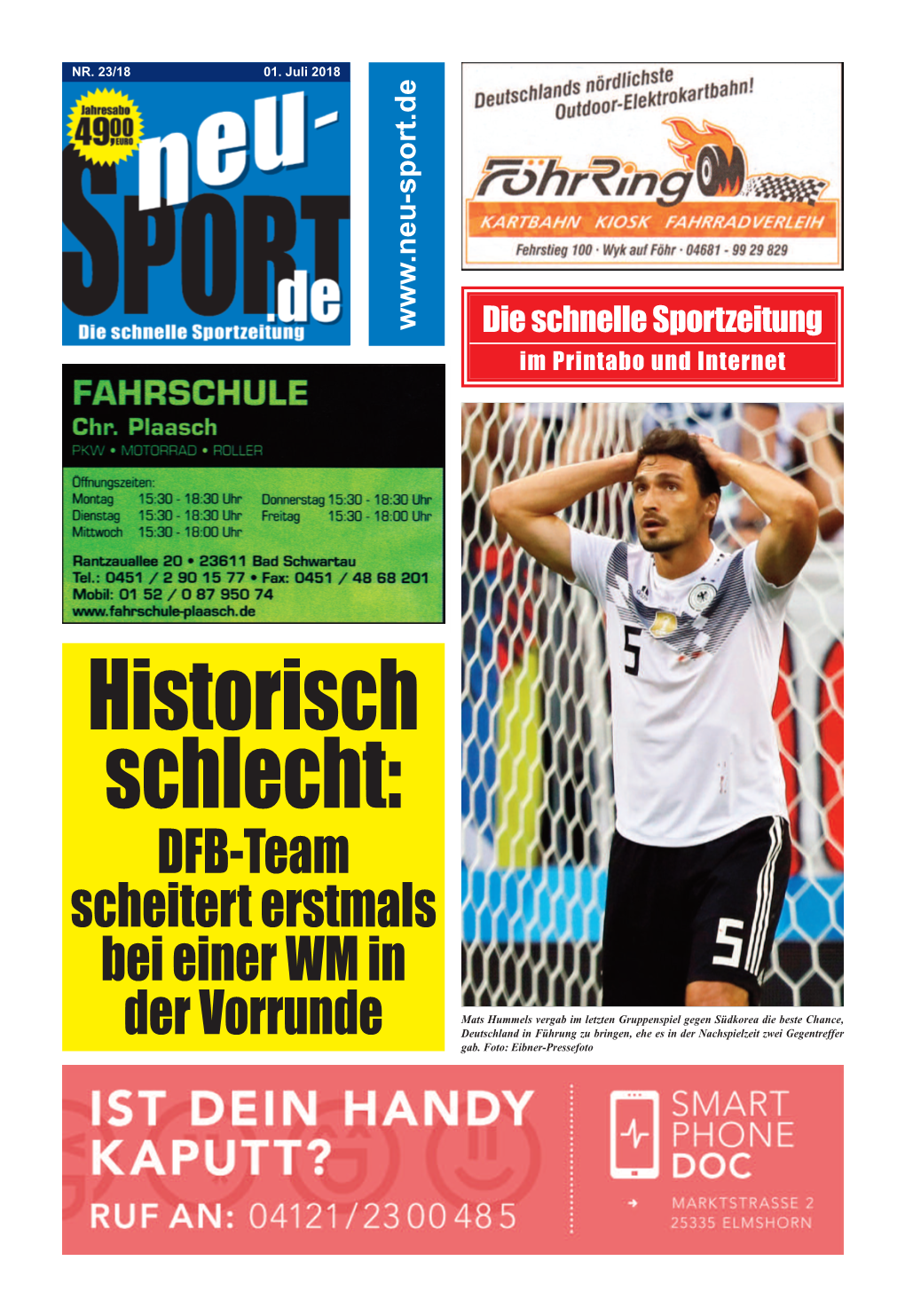 Online-Sportzeitung Für Den Norden 23 18