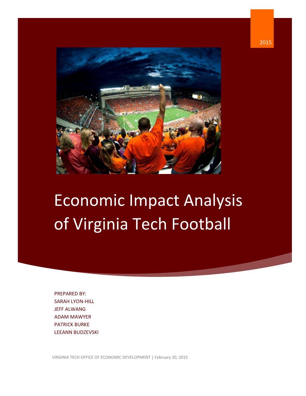 Economic Impact Analysis of Virginia Tech Football