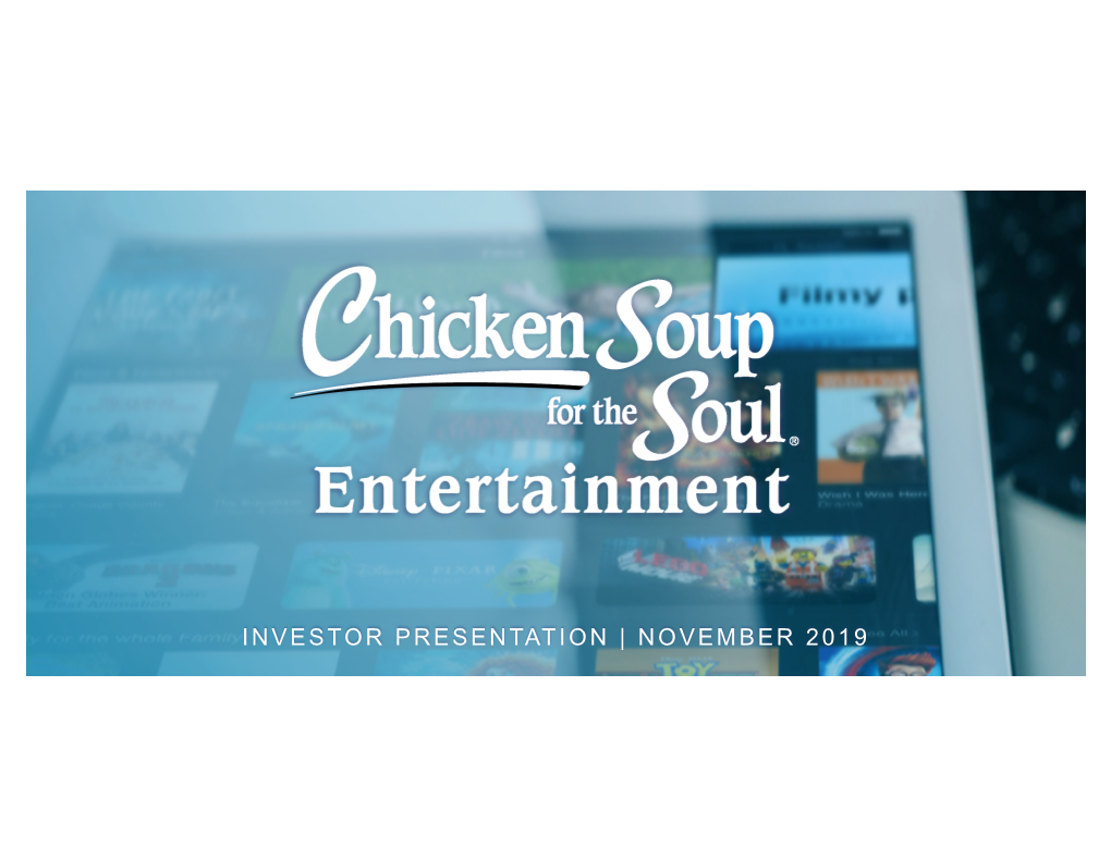 November 2019 Investor Presentation