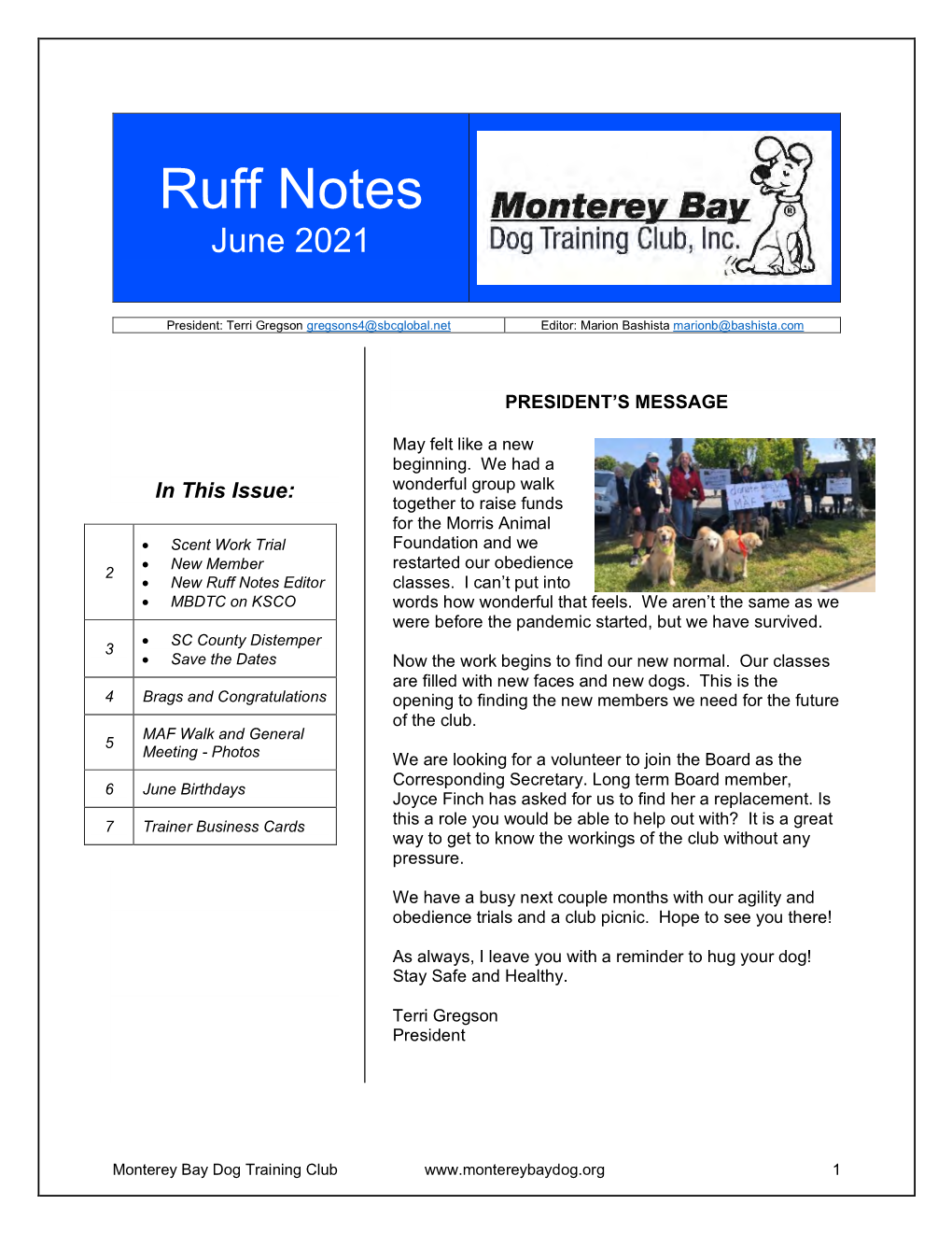 Ruff Notes June 2021