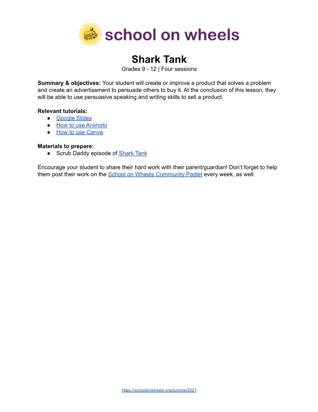 Shark Tank (9-12)