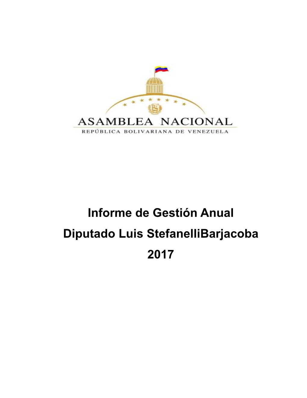 Informe De Gestión Anual Diputado Luis Stefanellibarjacoba 2017