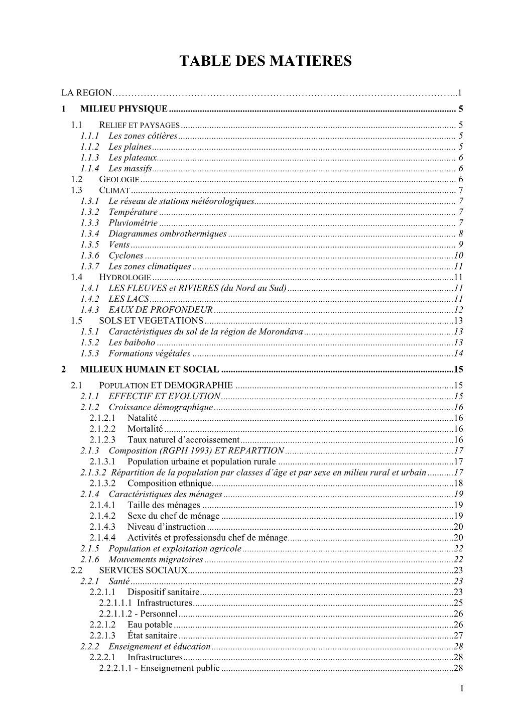 Liste Des Annexes