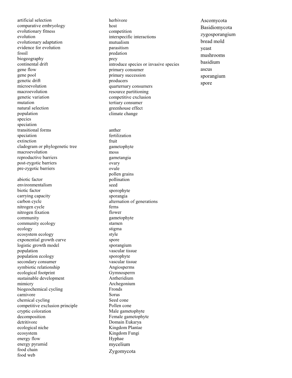 Abiotic Component