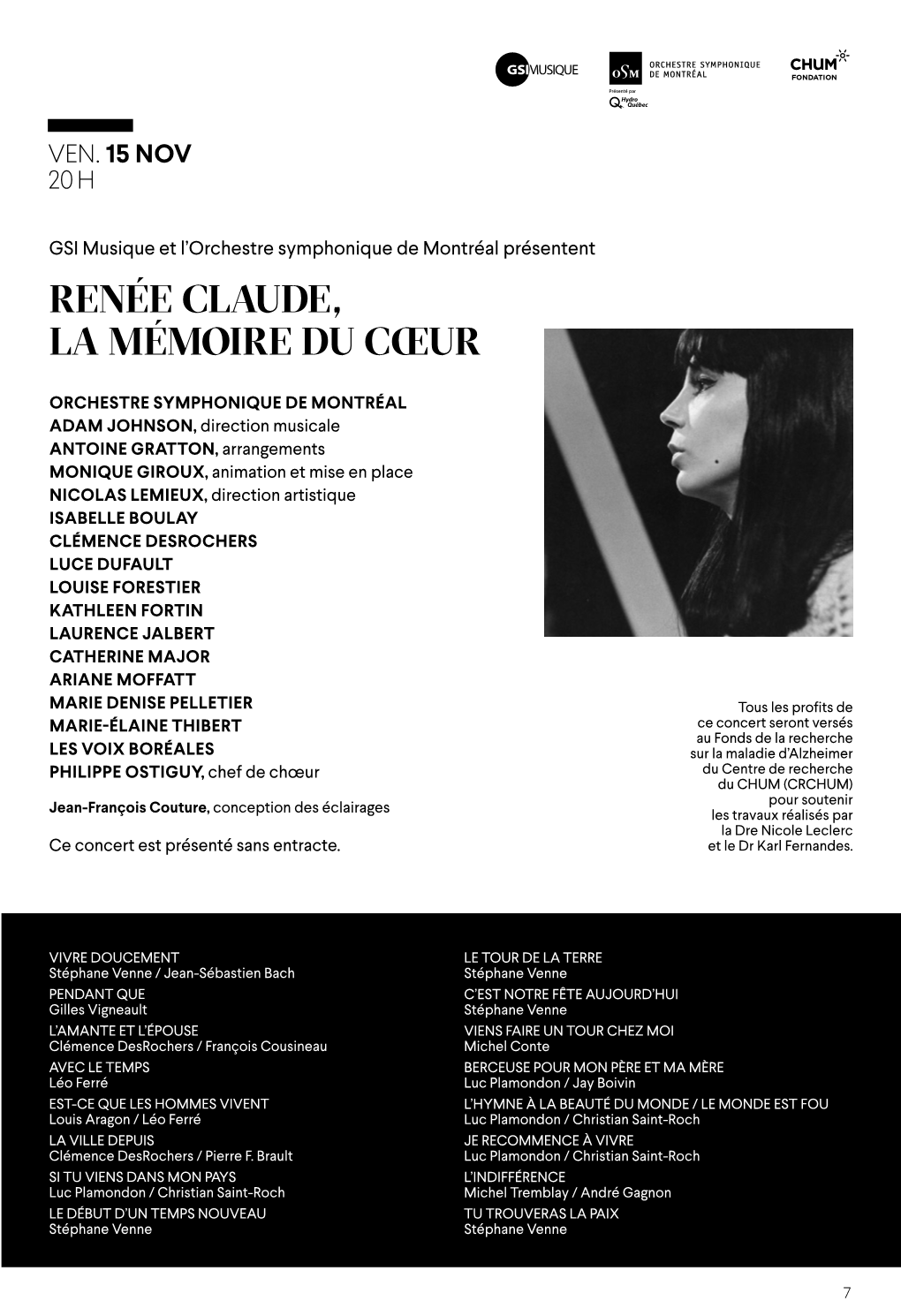 Renée Claude, La Mémoire Du Cœur