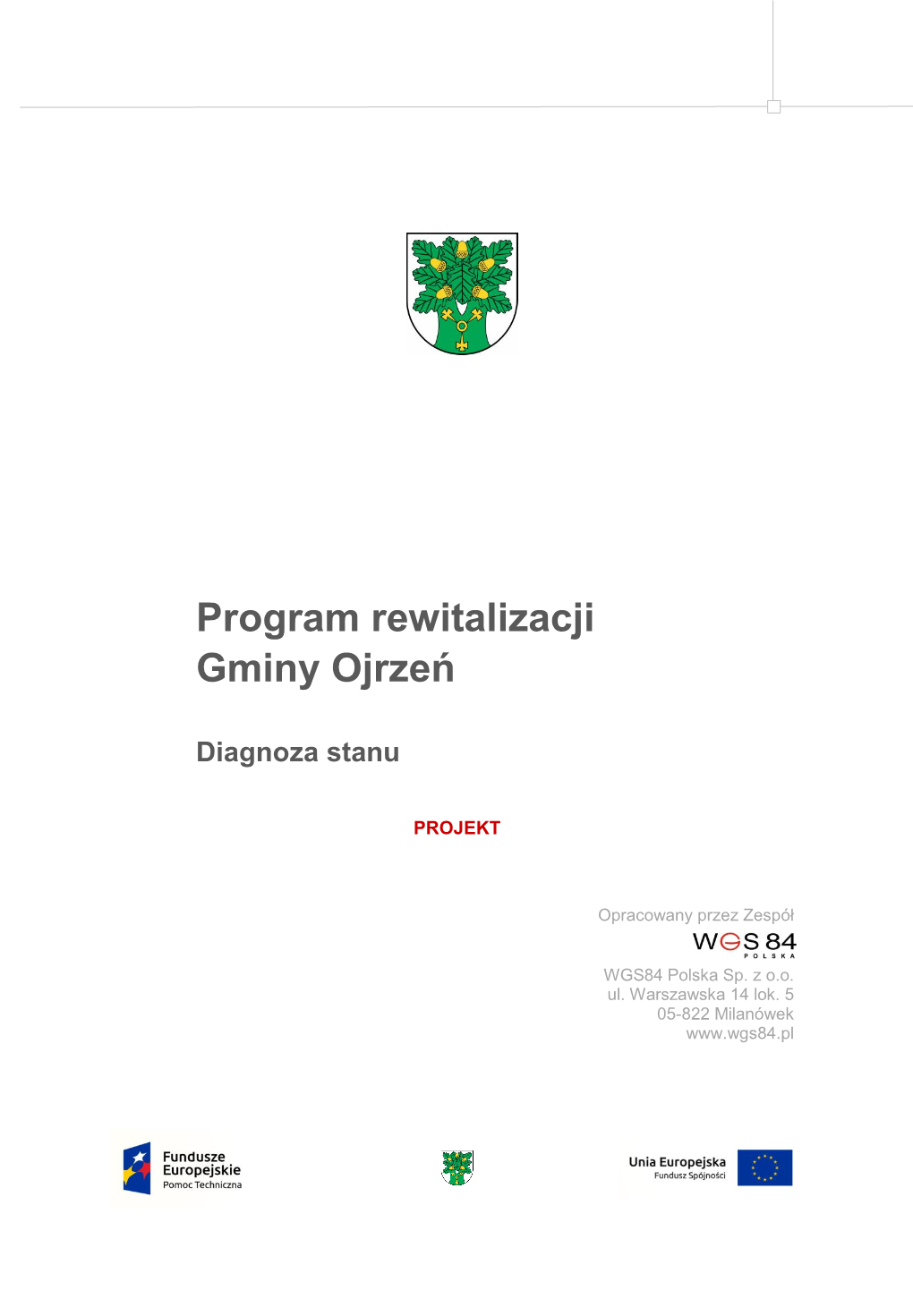 Program Rewitalizacji Gminy Ojrzeń