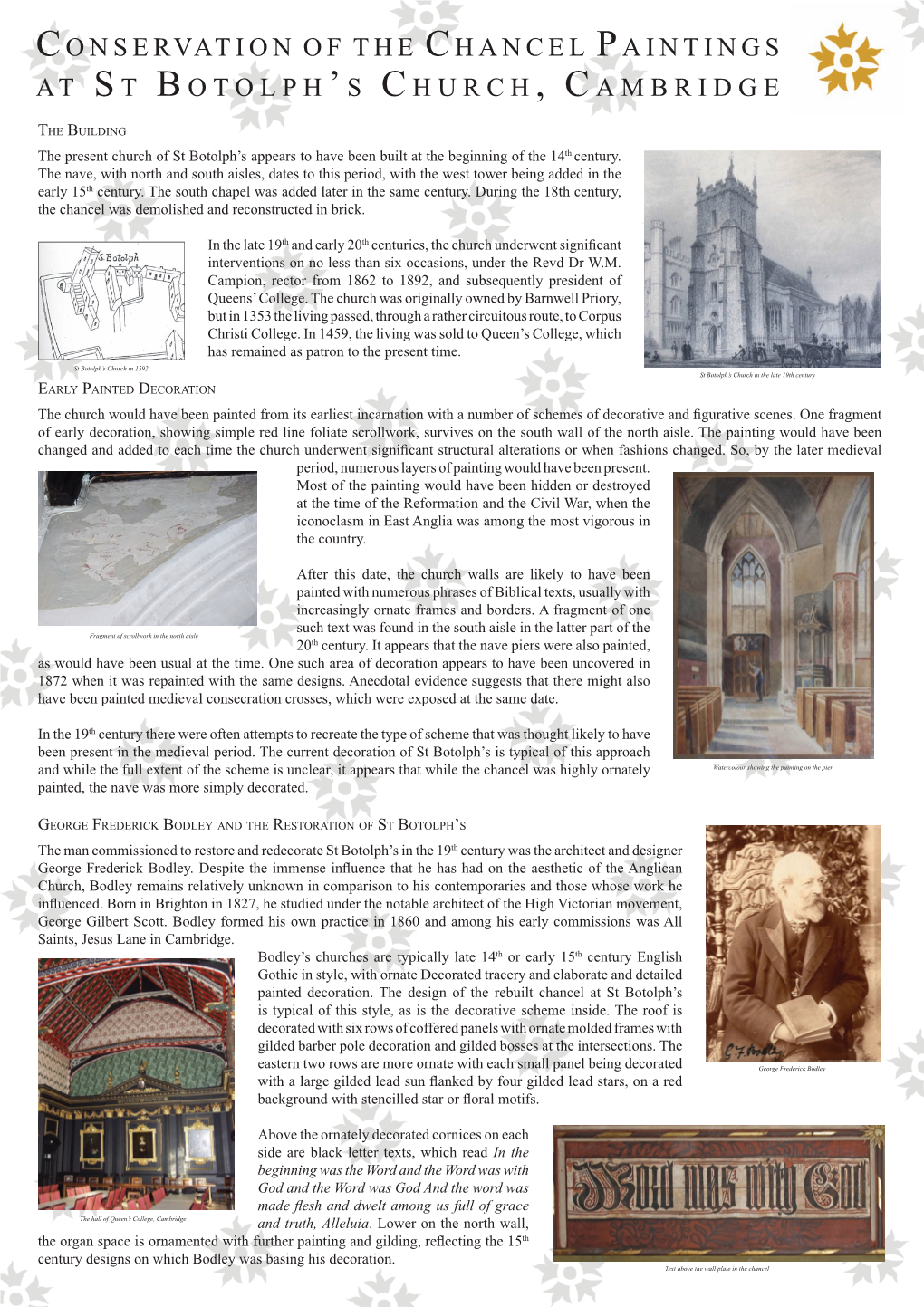 Conservation of the Chancel Paintings at St Botolph 'S