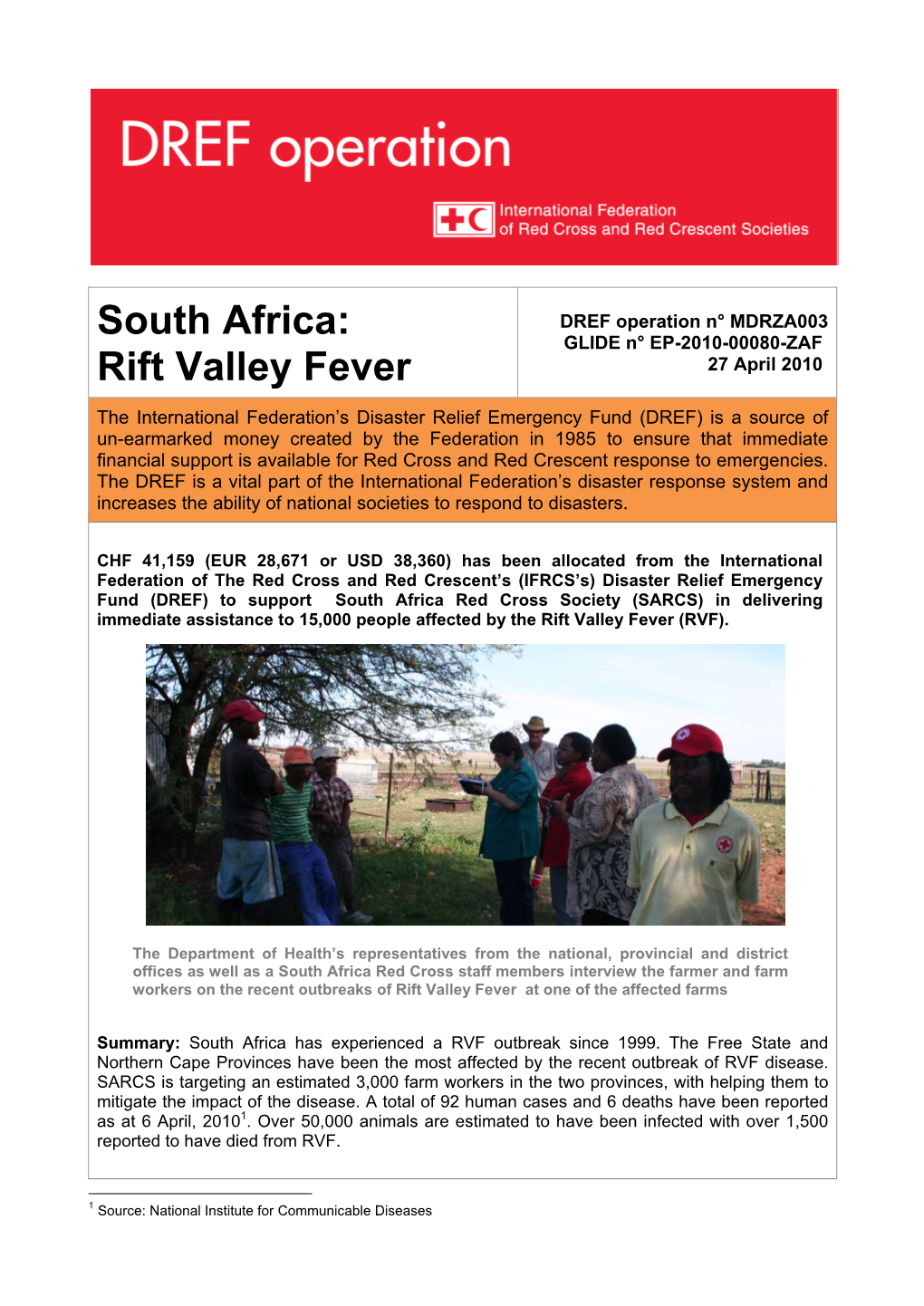 South Africa: Rift Valley Fever