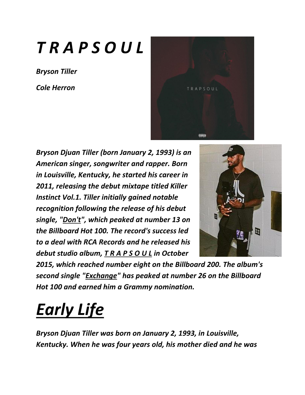 Trapsoul – Bryson Tiller