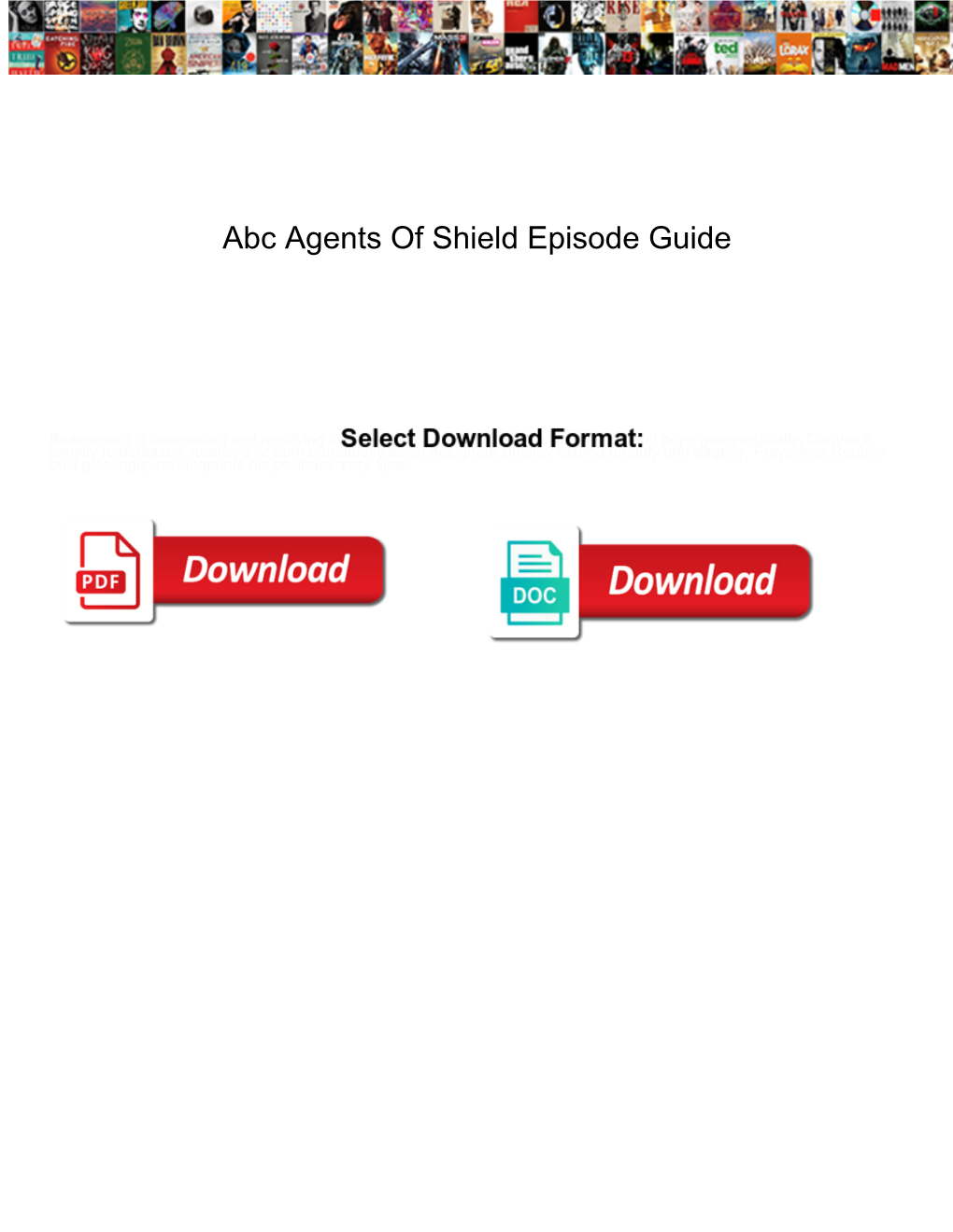 Abc Agents of Shield Episode Guide Opinions