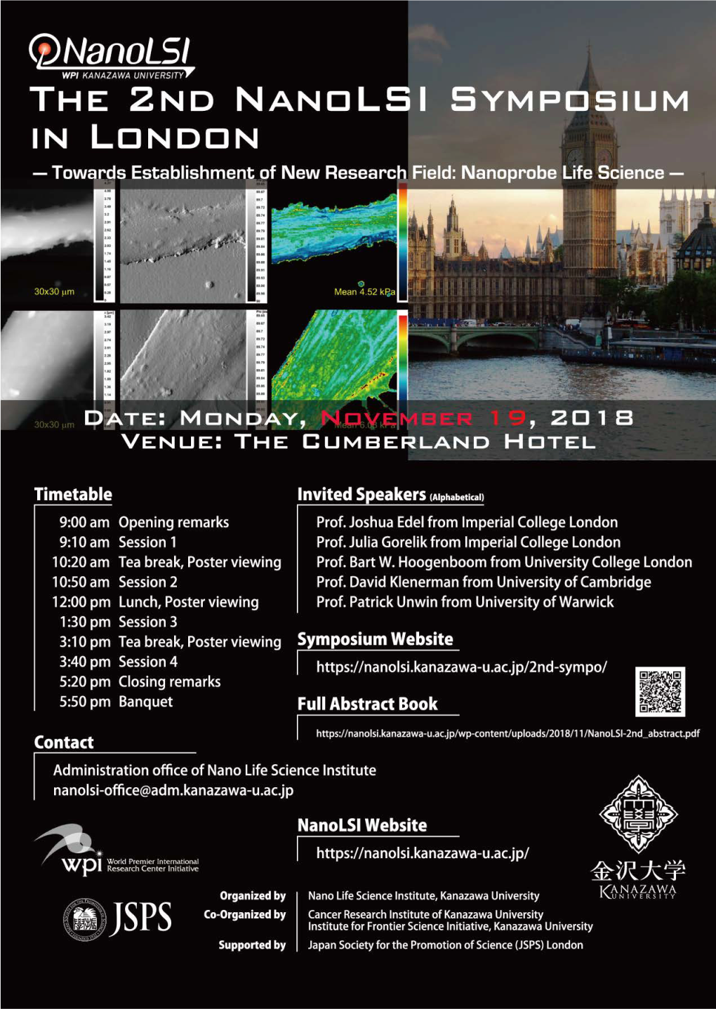 The 2Nd Nanolsi Symposium in London Towards Establishment of New Research Field: Nanoprobe Life Science