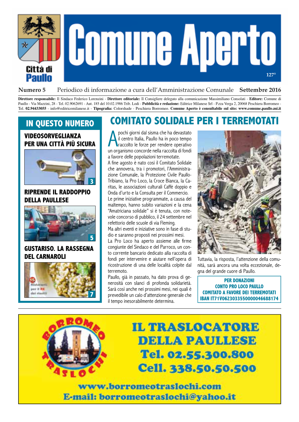 Comune Aperto N.5 Settembre 2016