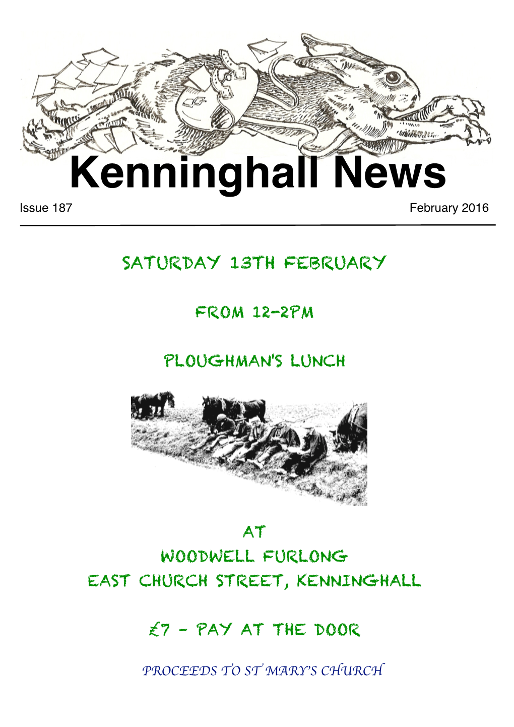 Kenninghall News February 2016