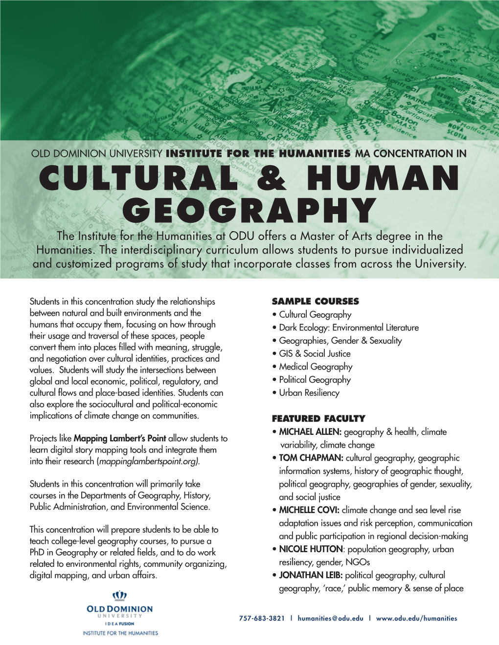 Cultural & Human Geography