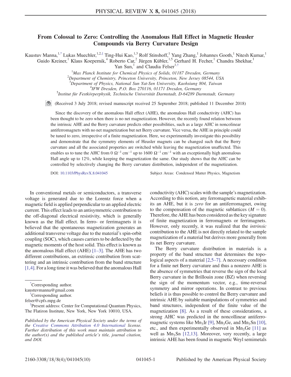 Controlling the Anomalous Hall Effect in Magnetic Heusler Compounds Via Berry Curvature Design