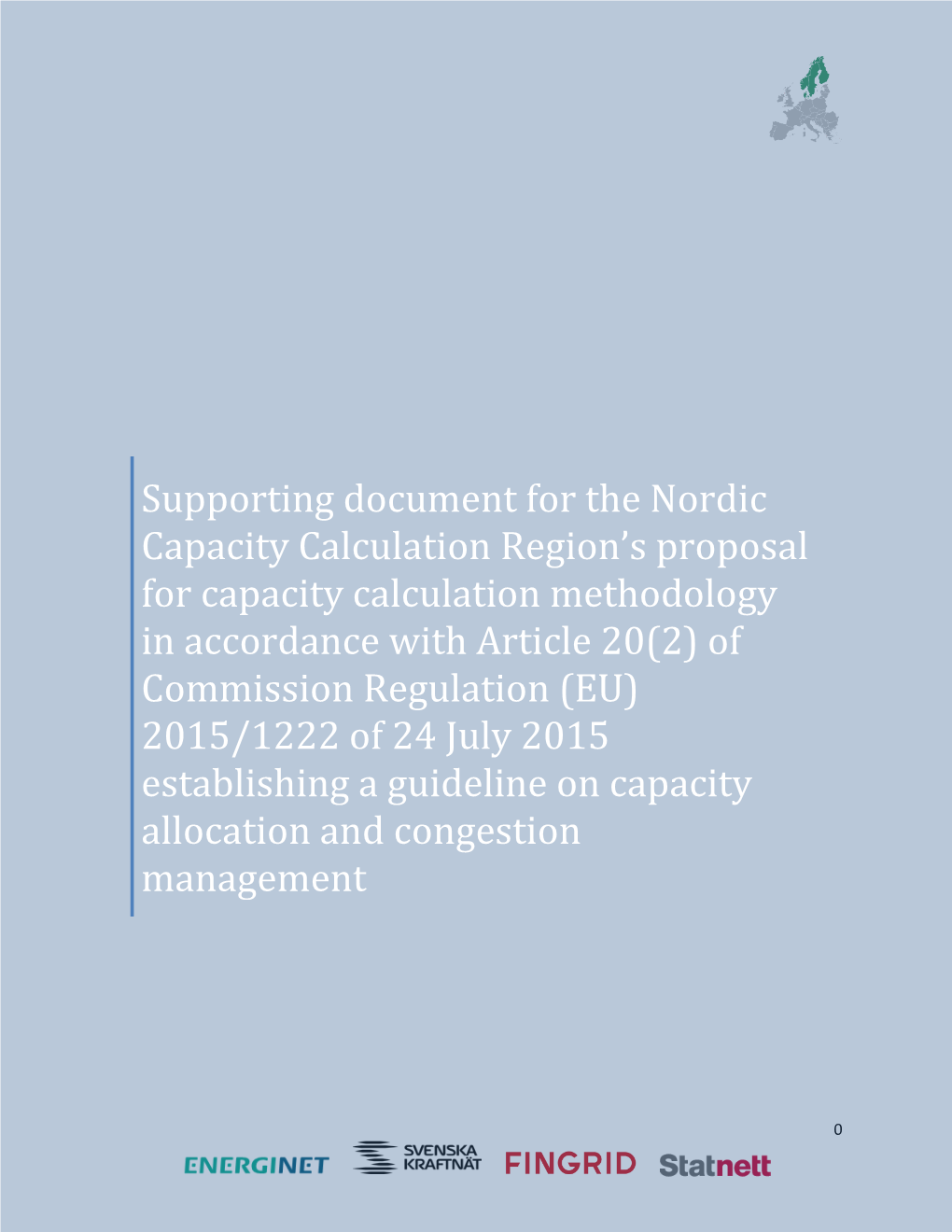 Methodology and Concepts for the Nordic Flow Based Market Coupling