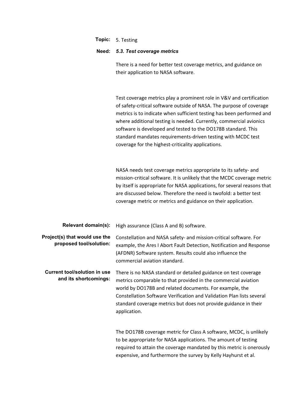 5.3. Test Coverage Metrics