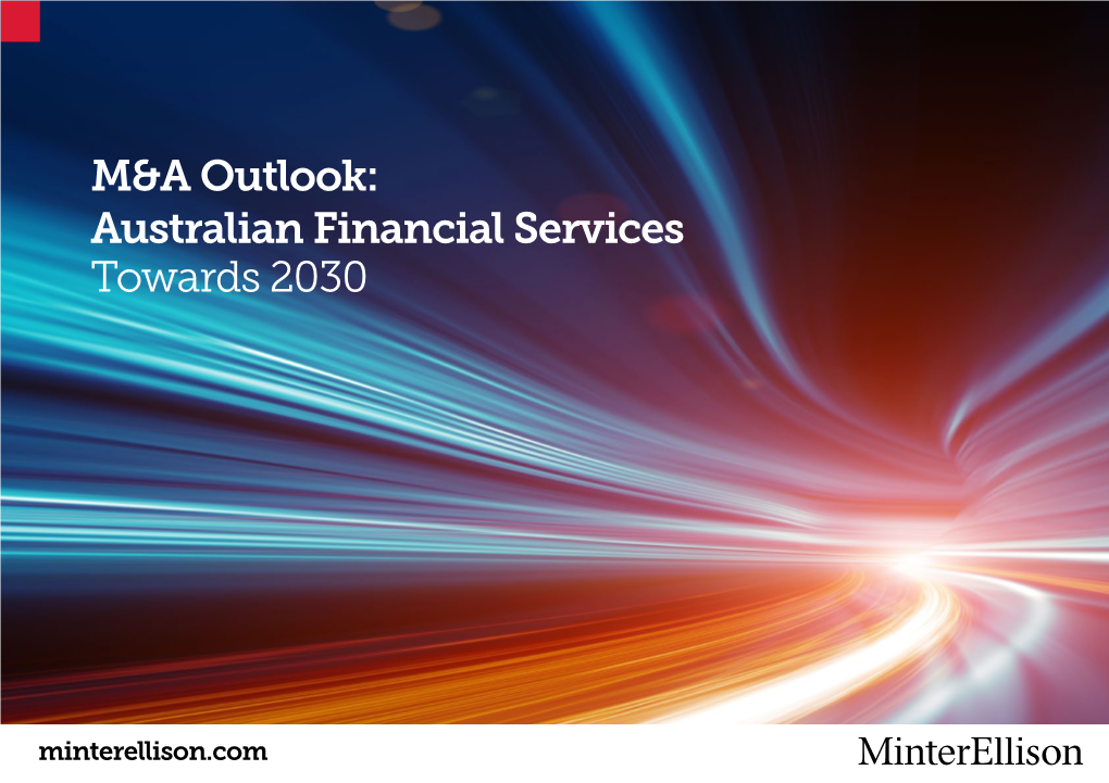 M&A Outlook: Australian Financial Services Towards 2030