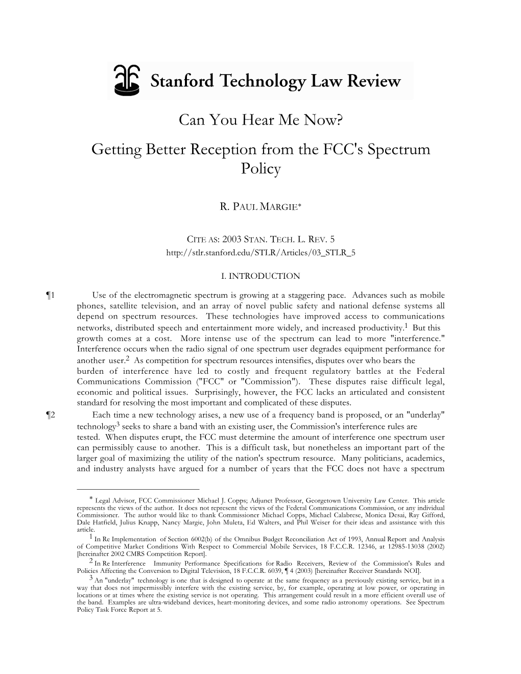 Getting Better Reception from the FCC's Spectrum Policy