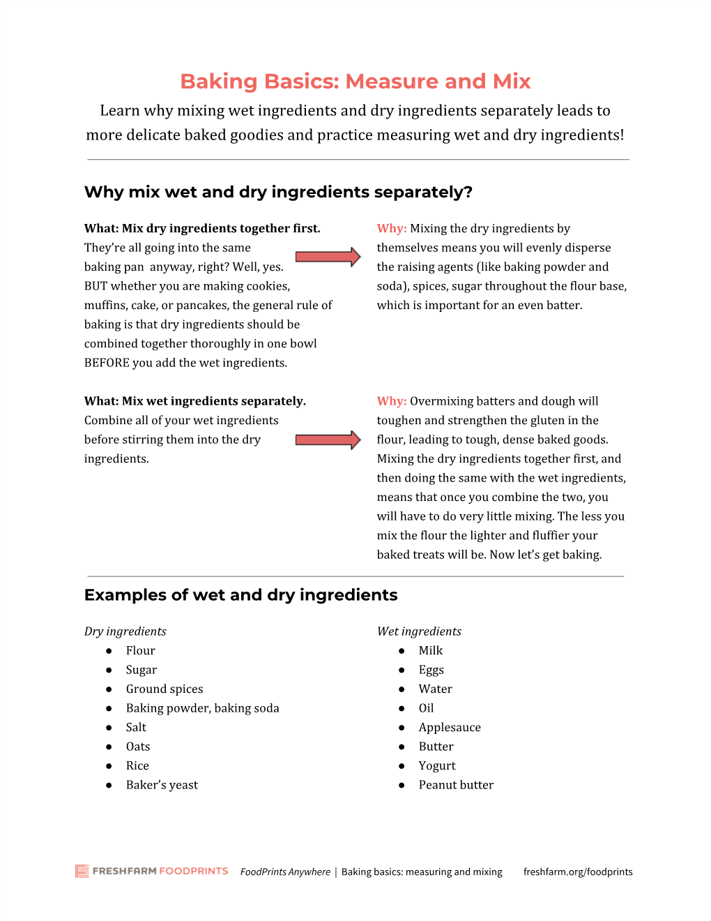 Read up on the Science Behind Wet and Dry Ingredients in Baking