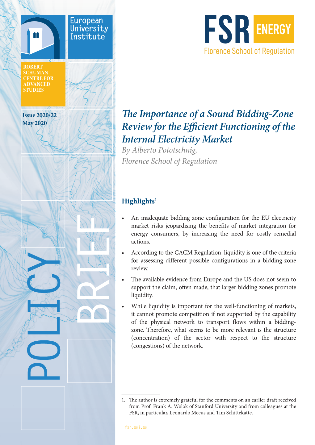 The Importance of a Sound Bidding-Zone Review for the Efficient Functioning of the Internal Electricity Market