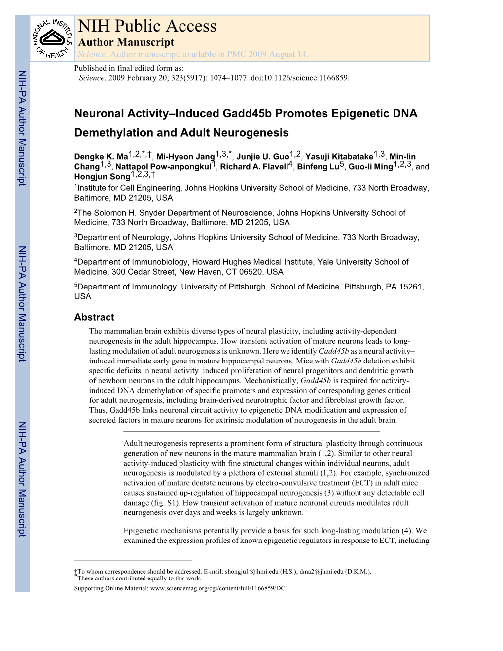 NIH Public Access Author Manuscript Science