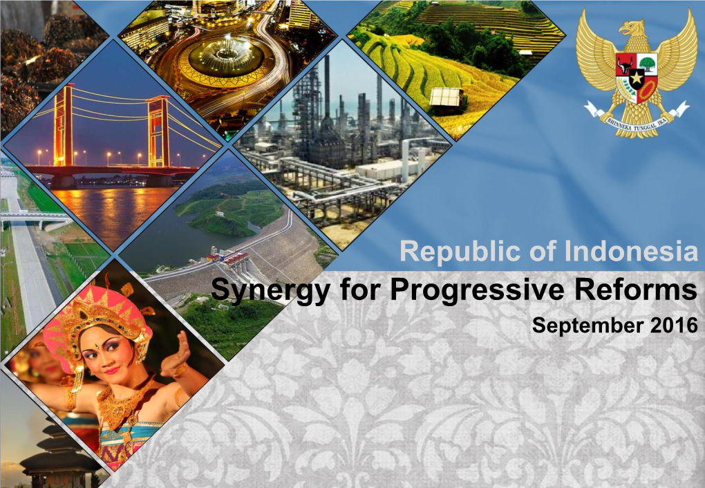 Synergy for Progressive Reforms September 2016