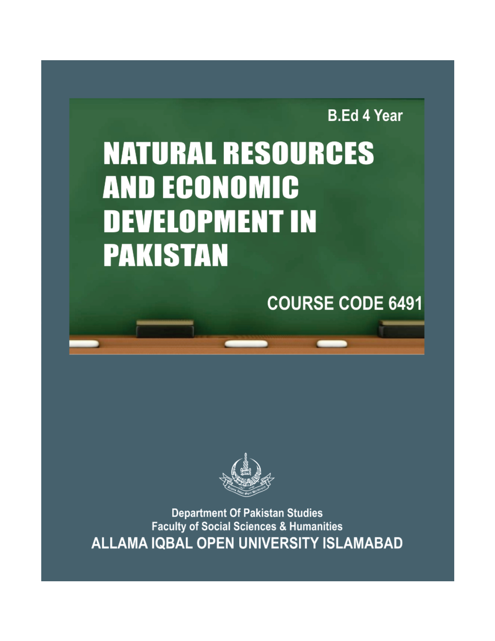 Natural Resources and Economic Development in Pakistan