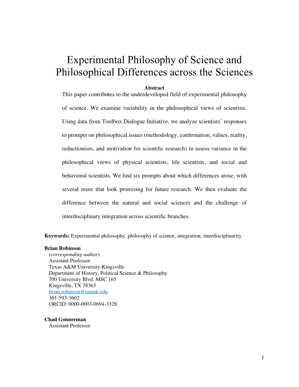 Experimental Philosophy of Science and Philosophical Differences Across the Sciences