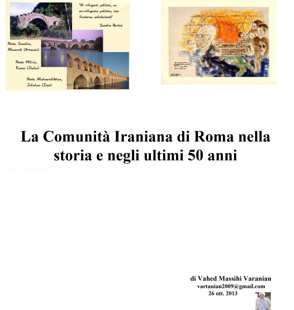 La Comunità Iraniana Di Roma Nella Storia E Negli Ultimi 50 Anni