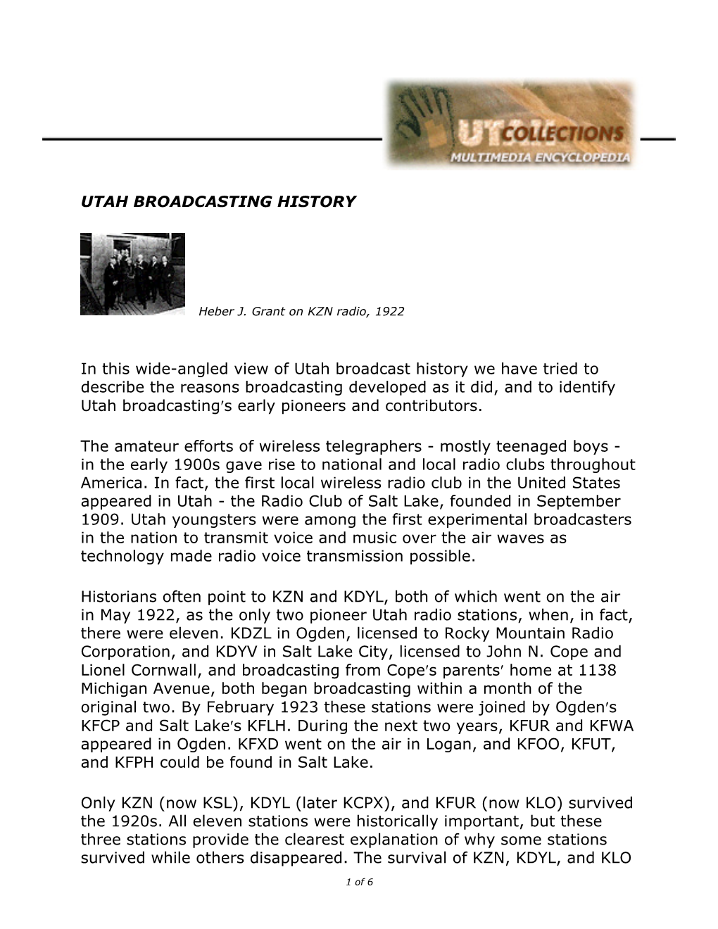 Utah History Encyclopedia