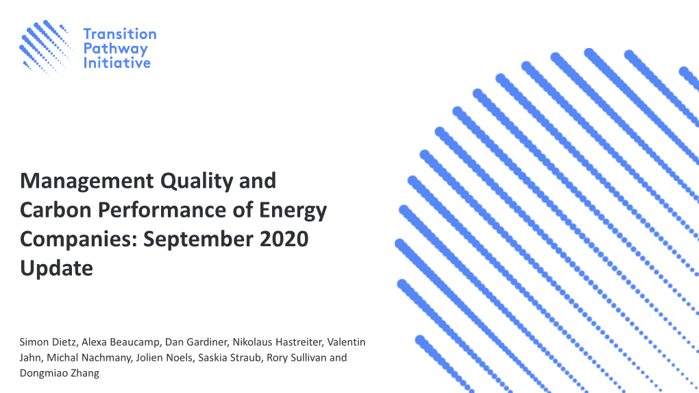 TPI Energy Report Sep 2020