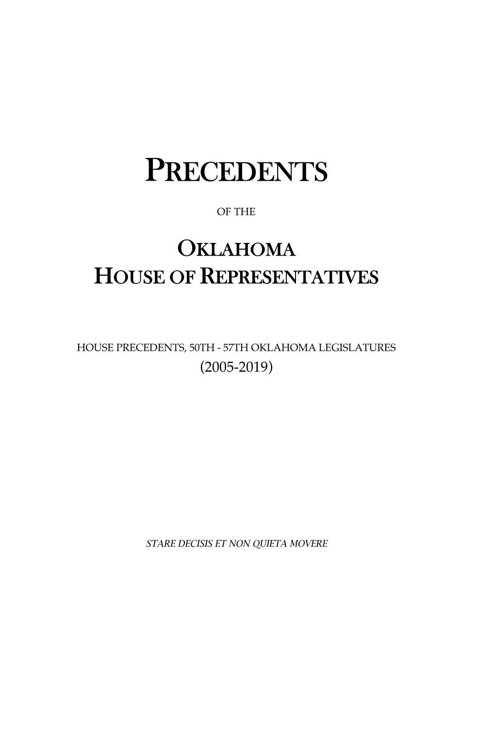 57Th Oklahoma Legislatures (2005-2019)