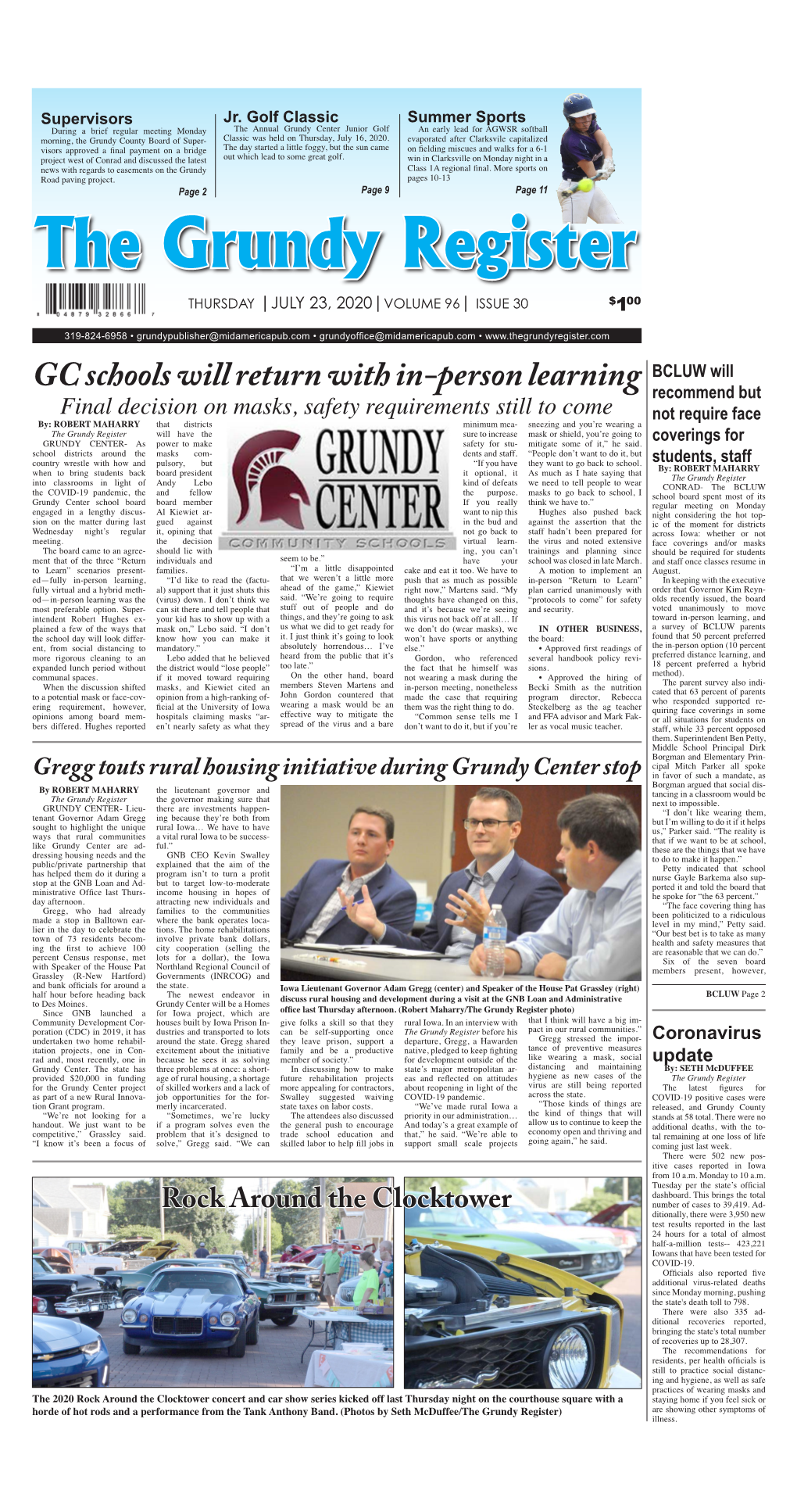 GC Schools Will Return with In-Person Learning