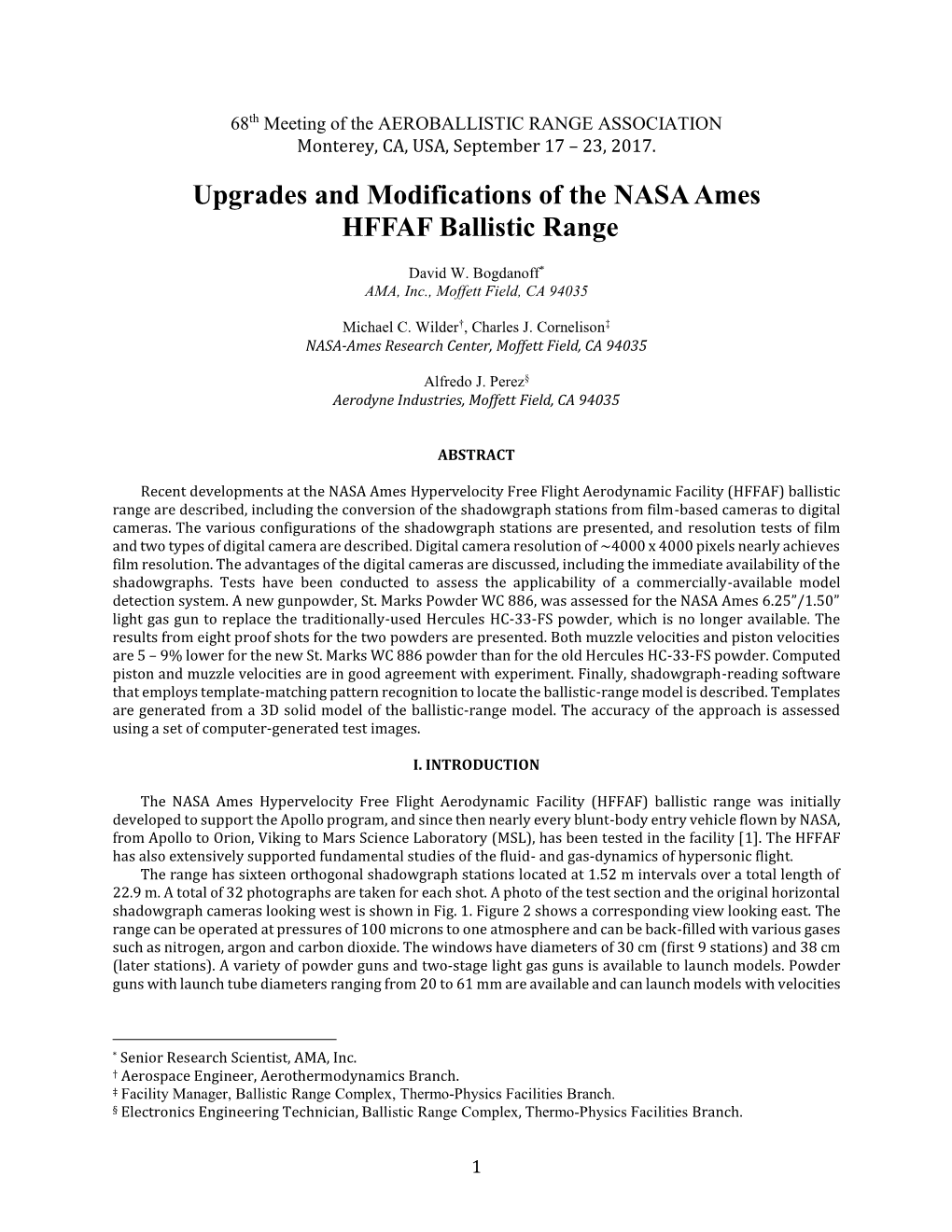 Upgrades and Modifications of the NASA Ames HFFAF Ballistic Range