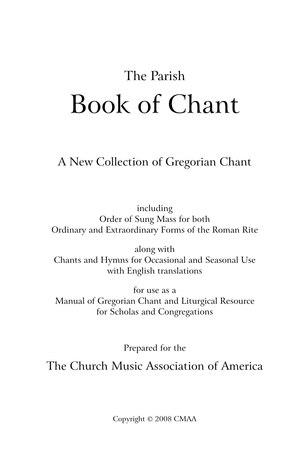 Book of Chant