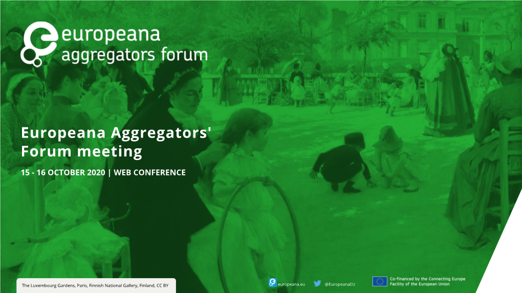 Europeana Aggregators' Forum Meeting