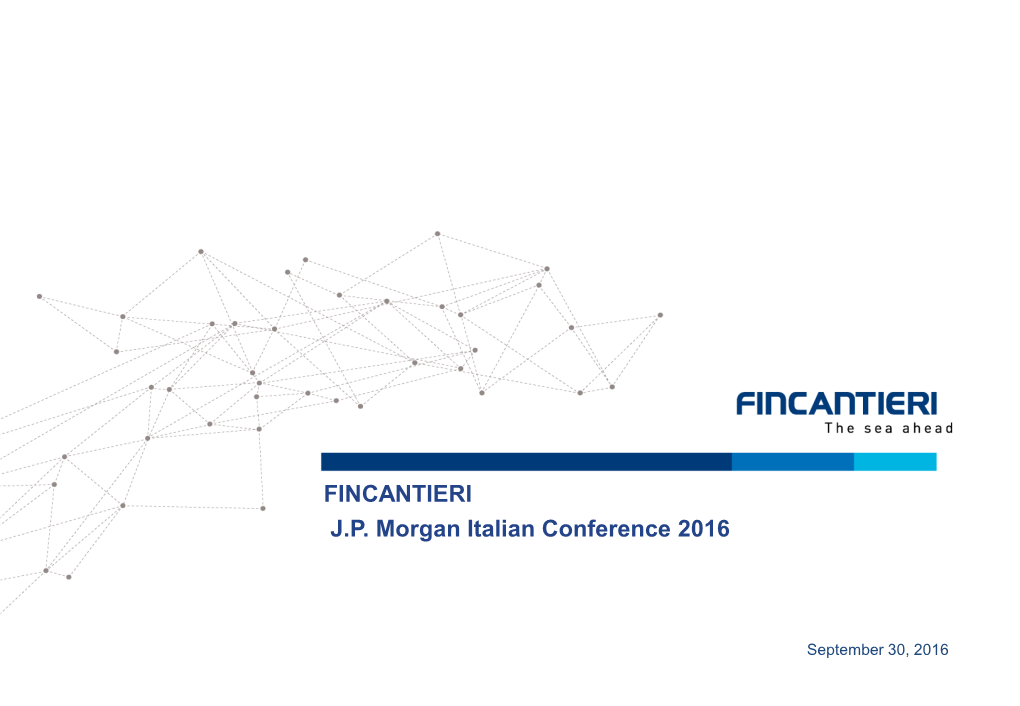 J.P. Morgan Italian Conference 2016