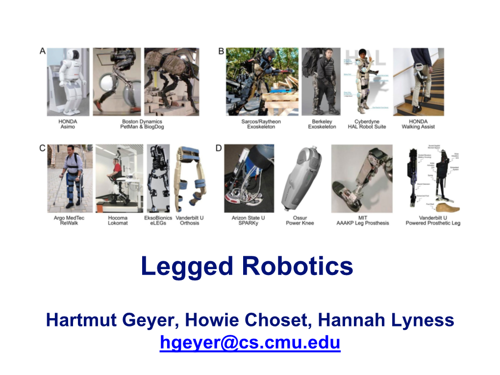 Legged Robotics