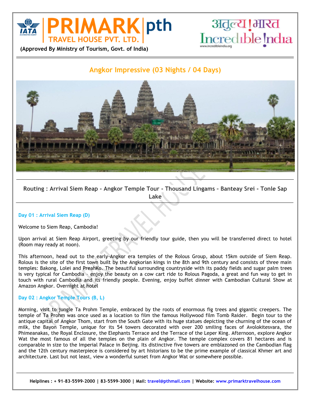 Angkor Impressive (03 Nights / 04 Days)