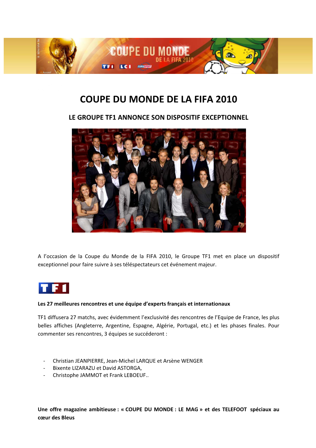 Coupe Du Monde De La Fifa 2010