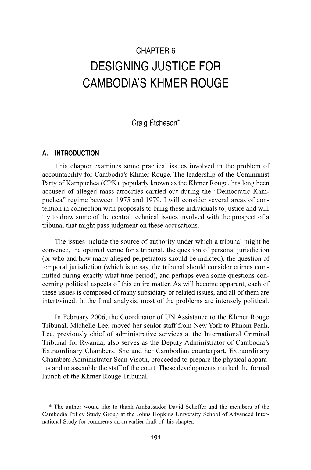 Designing Justice for Cambodia's Khmer Rouge