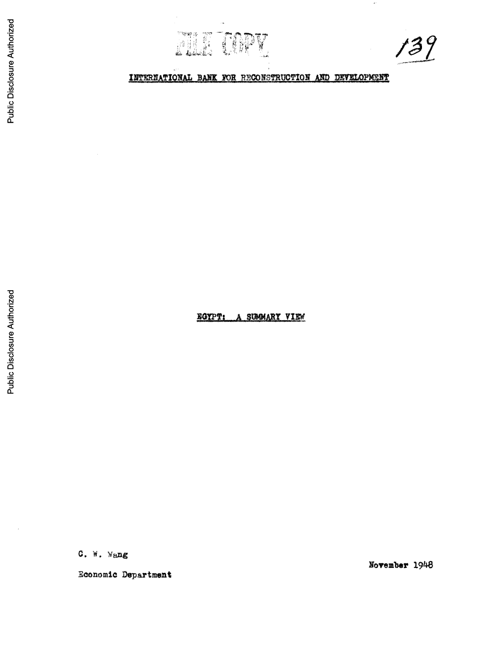 World Bank Document