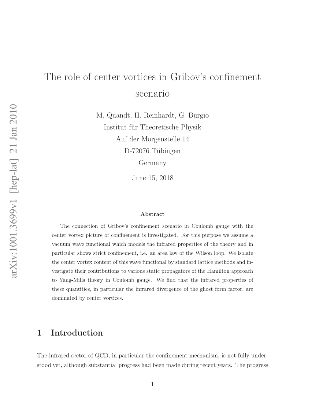 The Role of Center Vortices in Gribov's Confinement Scenario