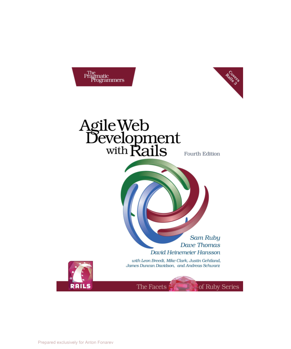 Agile Web Development with Rails Fourth Edition