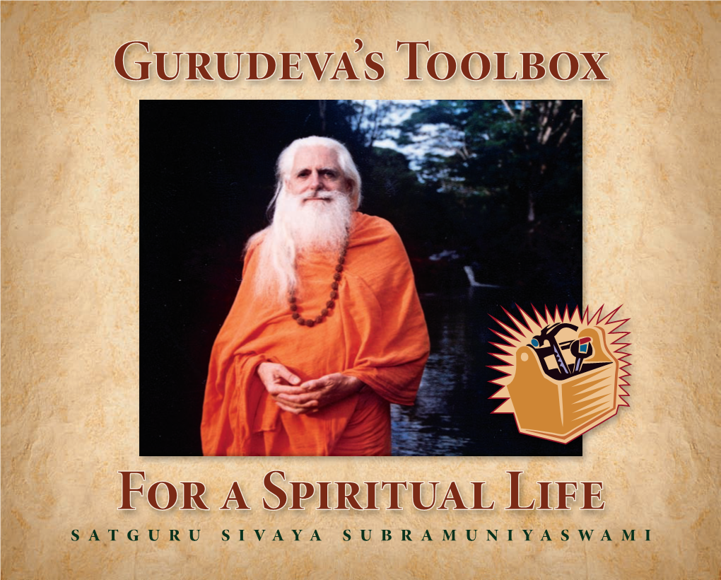 Gurudeva's Toolbox for a Spiritual Life