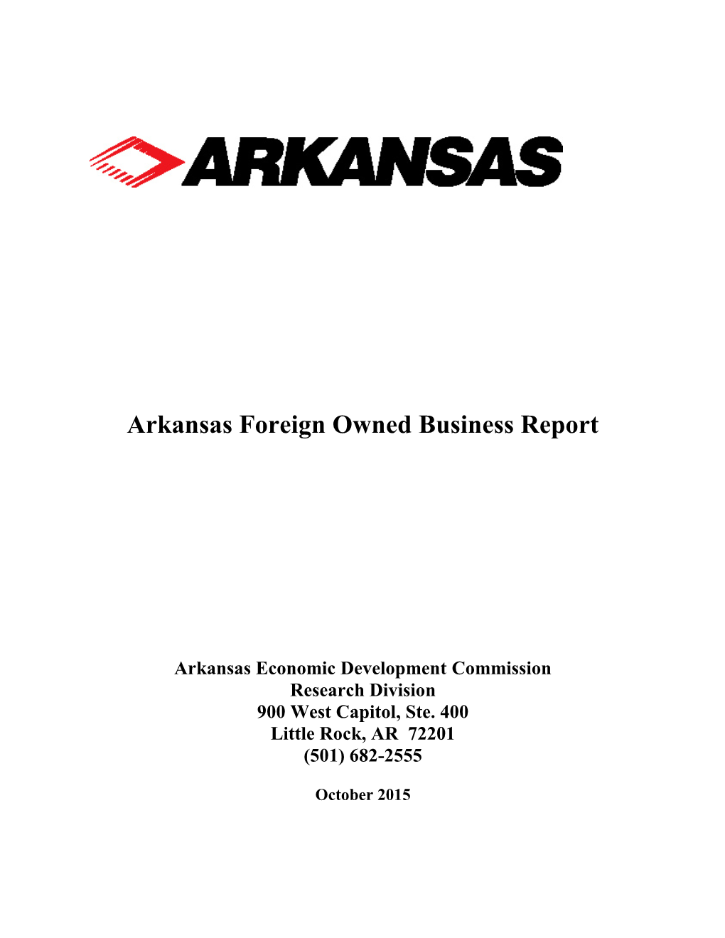 Foreign Investment in Arkansas