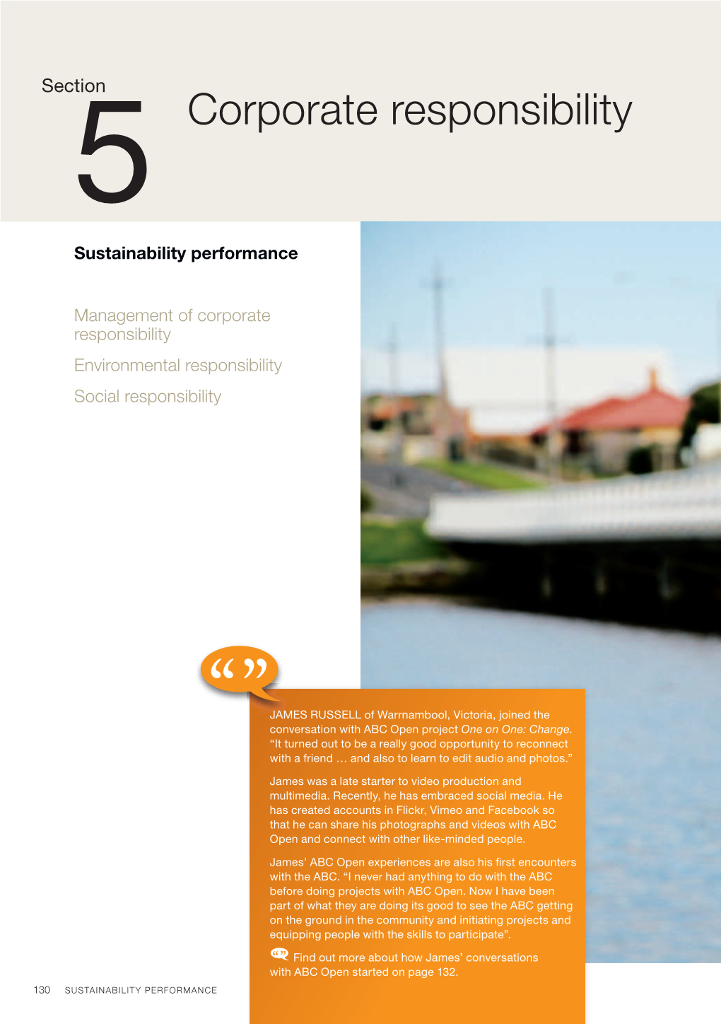 Corporate Responsibility Sustainability Performance