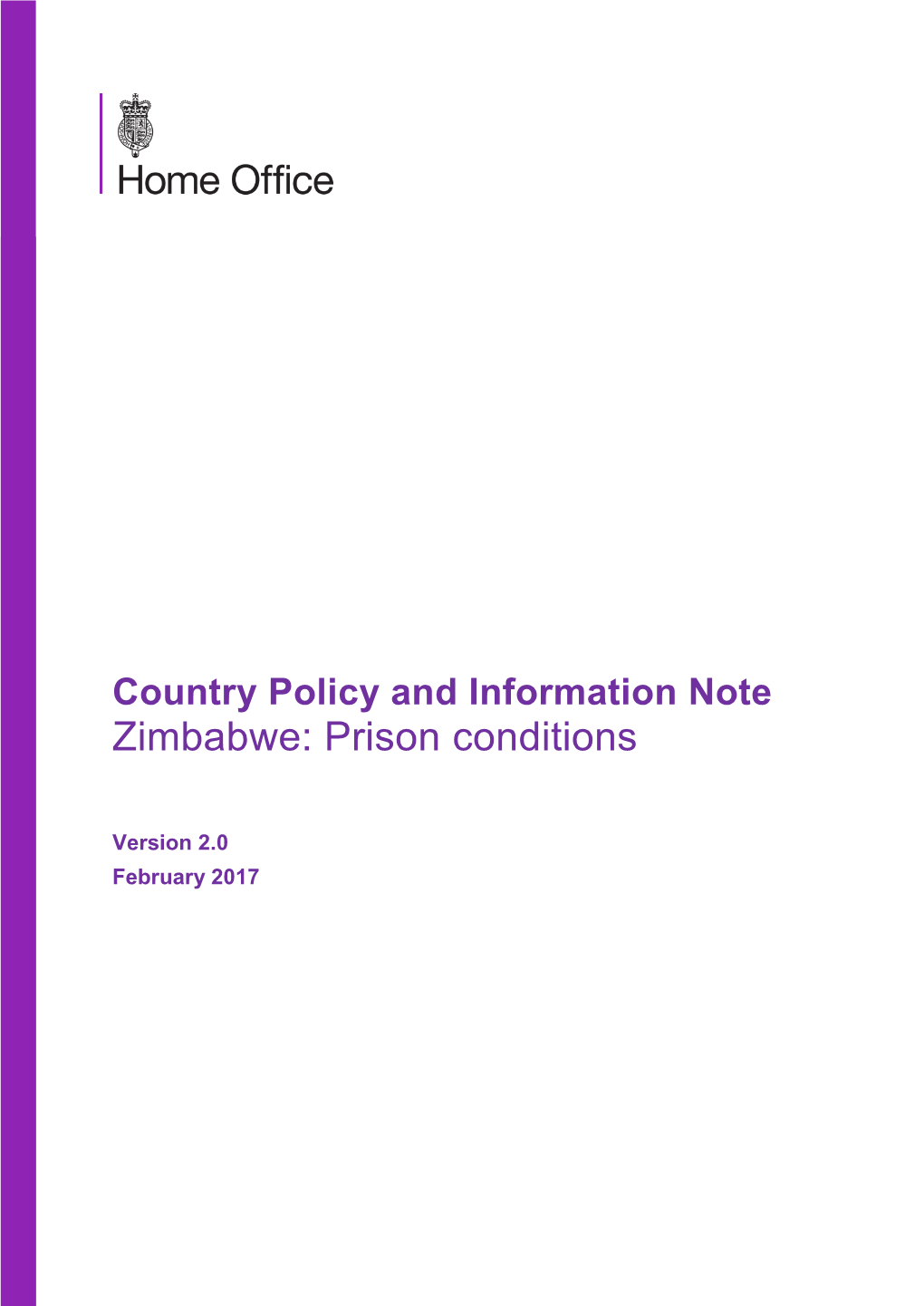 Zimbabwe: Prison Conditions